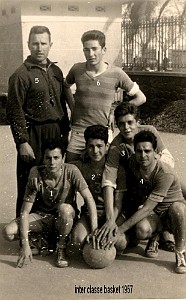 COLLEGE MODERNE LECLERC SIDI BEL ABBES SPORT BASKET 1957 GARCONS INTER CLASSES